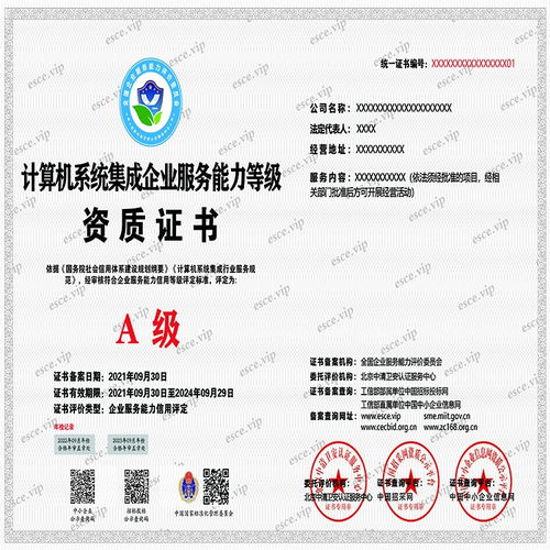 計(jì)算機(jī)系統(tǒng)集成企業(yè)服務(wù)能力等級(jí)資質(zhì)證書辦理全流程解析